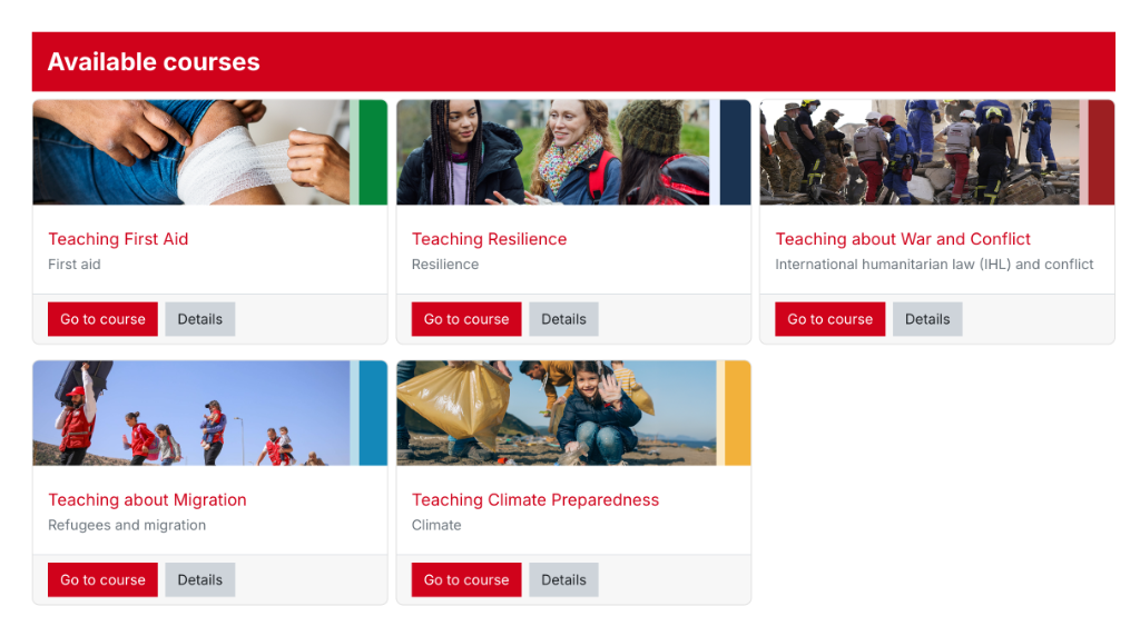 Available Courses Portal