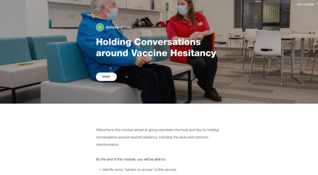 Holding Conversations around Vaccine Hesitancy Screen